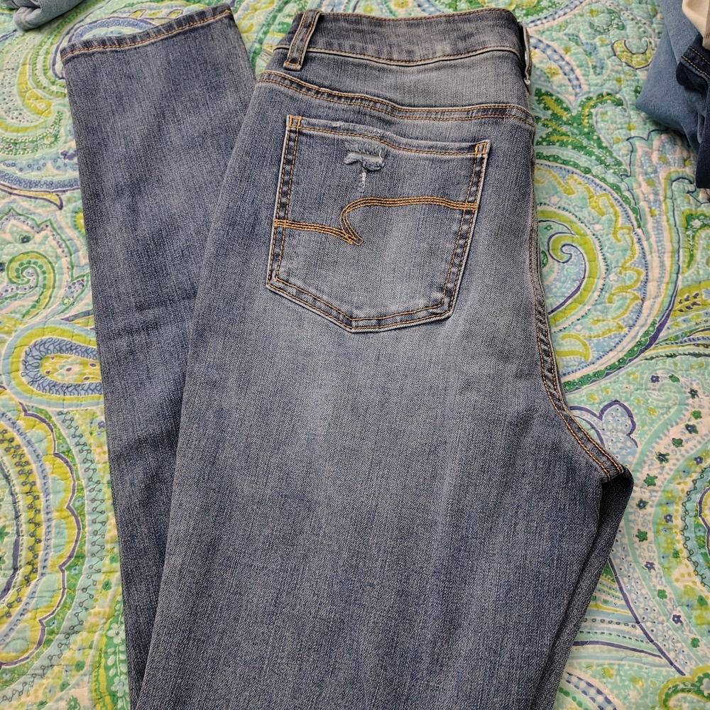 Time and Tru Women's Skinny Jeans - Light Blue